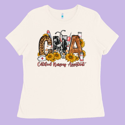 Cna Certified Nursing Assistant Ladies Tee Designed By Fadigitalartstudio