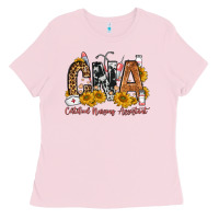 Bubblegum Pink cna certified nursing assistant Ladies Tee - FaDigitalArtStudio