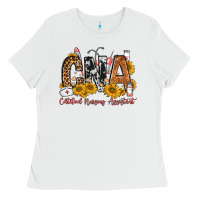 White cna certified nursing assistant Ladies Tee - FaDigitalArtStudio