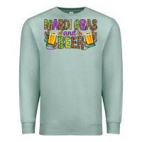 Seafoam Mardi Gras and beer Premium Sweatshirt - HowdyJamesFarm