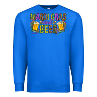 True Royal Mardi Gras and beer Premium Sweatshirt - HowdyJamesFarm