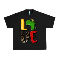 Black africa love Urban Heavy Tee - MaliasSmallBusiness