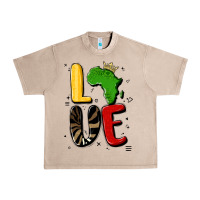 French Oak africa love Urban Heavy Tee - MaliasSmallBusiness