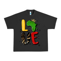 Pigment Black africa love Urban Heavy Tee - MaliasSmallBusiness