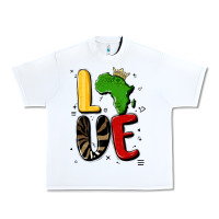 White africa love Urban Heavy Tee - MaliasSmallBusiness