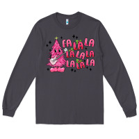 Smoke pink christmas fa la la Long Sleeve Tee - MaliasSmallBusiness