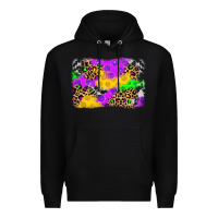Black mardi gras background Premium Hoodie - JahusDesignShop