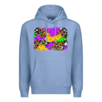 Colony Blue mardi gras background Premium Hoodie - JahusDesignShop