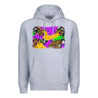 Heather Grey mardi gras background Premium Hoodie - JahusDesignShop