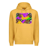 Mustard mardi gras background Premium Hoodie - JahusDesignShop