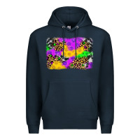 Navy mardi gras background Premium Hoodie - JahusDesignShop