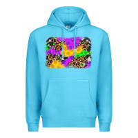 Ocean Blue mardi gras background Premium Hoodie - JahusDesignShop