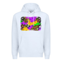 White mardi gras background Premium Hoodie - JahusDesignShop