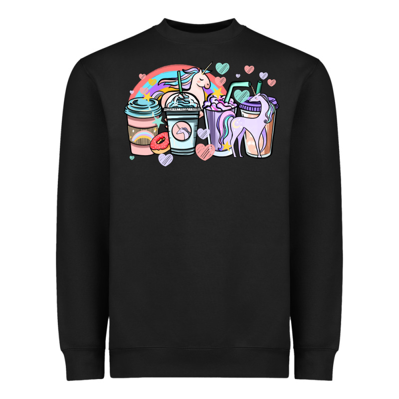 Unicorn Coffee Cups Heavyweight Sweatshirt by NancyCooperArtShop | Teevron