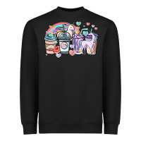 Black unicorn coffee cups Heavyweight Sweatshirt - NancyCooperArtShop