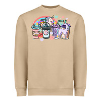 Mushroom unicorn coffee cups Heavyweight Sweatshirt - NancyCooperArtShop