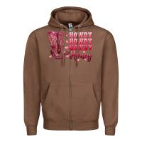 Chestnut howdy howdy howdy honey with cowgirl boots Zipper Hoodie - RanaPortraitStore