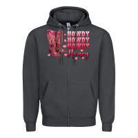 Smoke howdy howdy howdy honey with cowgirl boots Zipper Hoodie - RanaPortraitStore