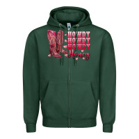 Sports Green howdy howdy howdy honey with cowgirl boots Zipper Hoodie - RanaPortraitStore
