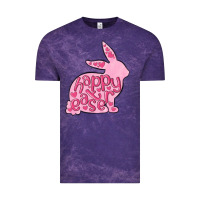 Cloud Purple happy easter rabbit Vintage Tee - MaliasSmallBusiness