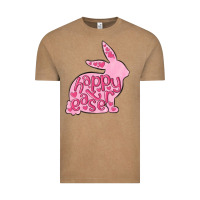 Vintage Coffee happy easter rabbit Vintage Tee - MaliasSmallBusiness