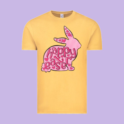 Happy Easter Rabbit Vintage Tee Designed By Maliassmallbusiness
