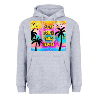Heather Grey float drink tan & repeat Heavyweight Hoodie - TumblerDesignByShophia