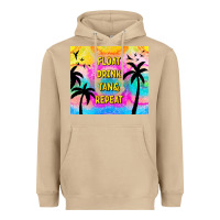 Mushroom float drink tan & repeat Heavyweight Hoodie - TumblerDesignByShophia