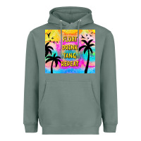 Sage float drink tan & repeat Heavyweight Hoodie - TumblerDesignByShophia