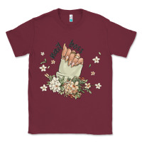 Burgundy nail boss Classic Tee - MaliasSmallBusiness