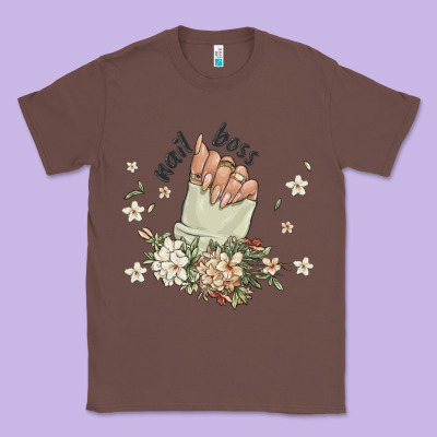 Nail Boss Classic Tee Designed By Maliassmallbusiness