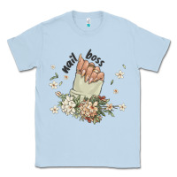 Dusty Blue nail boss Classic Tee - MaliasSmallBusiness