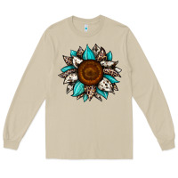 Mushroom sunflower cowhide Long Sleeve Tee - JahusDesignShop