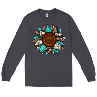 Smoke sunflower cowhide Long Sleeve Tee - JahusDesignShop
