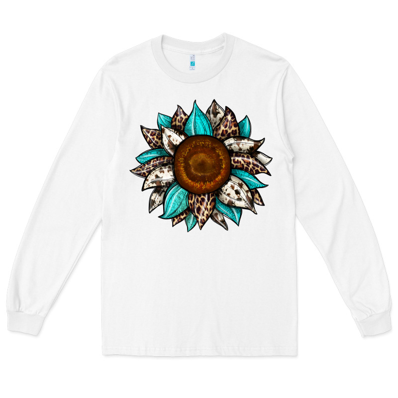 Sunflower Cowhide Long Sleeve Tee by JahusDesignShop | Teevron