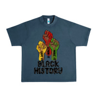 Midnight Navy black history malia Urban Heavy Tee - MaliasSmallBusiness