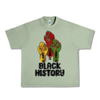 Oil Green black history malia Urban Heavy Tee - MaliasSmallBusiness