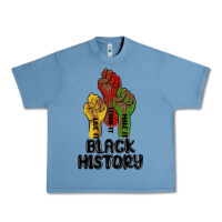 Pebble Blue black history malia Urban Heavy Tee - MaliasSmallBusiness
