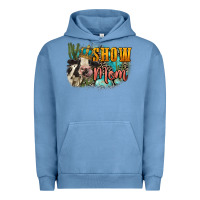 Pigment Pebble Blue Show mom cow Mother's Day Urban Hoodie - FaDigitalArtStudio