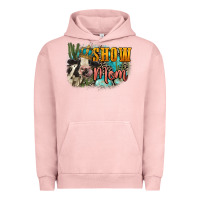 Pigment Salmon Show mom cow Mother's Day Urban Hoodie - FaDigitalArtStudio