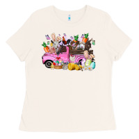 Bone easter day farm animals truck Ladies Tee - RacoonDesign