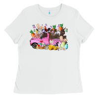 White easter day farm animals truck Ladies Tee - RacoonDesign