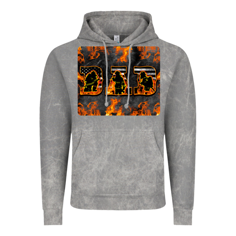 American Firefighter Dad Vintage Hoodie by LillyAllenDesigns | Teevron