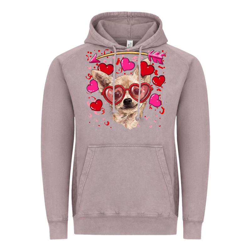 Valentine's Day  Chihuahua Vintage Hoodie by RanaPortraitStore | Teevron