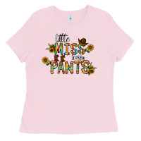 Bubblegum Pink little mıss sassy pants Ladies Tee - CowhideDigitalArt