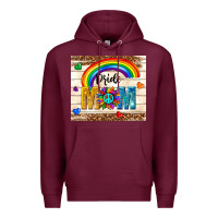 Burgundy pride mom Premium Hoodie - TumblerDesignByShophia