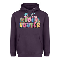 Plum Egg hunter plate letters Easter Day Heavyweight Hoodie - HowdyJamesFarm