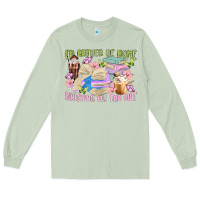 Matcha id rather be home finishing my tbr pile Long Sleeve Tee - MaliasSmallBusiness