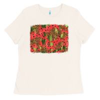 Bone watermelon leopard pattern background Ladies Tee - HRA Design Shop