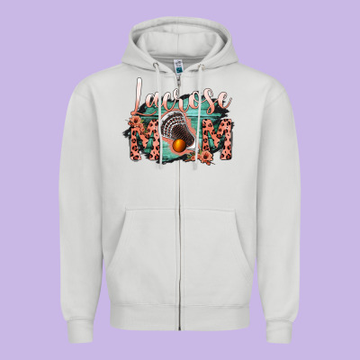 Lacrose Mom Zipper Hoodie Designed By Bettercallsaul
